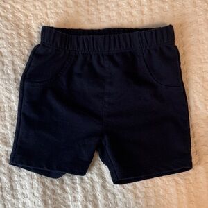 Everyday Elastic Waist Kids Shorts in Navy